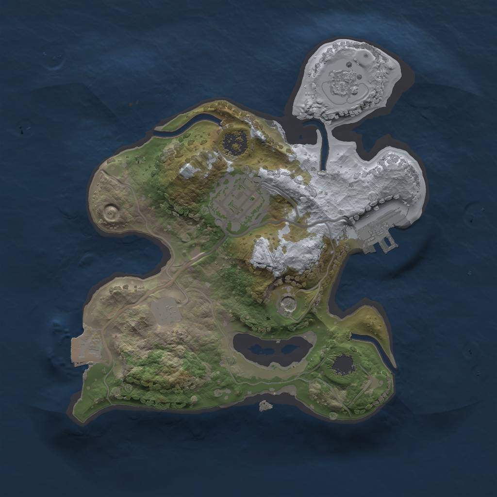 Rust Map: Procedural Map, Size: 2000, Seed: 89, 7 Monuments