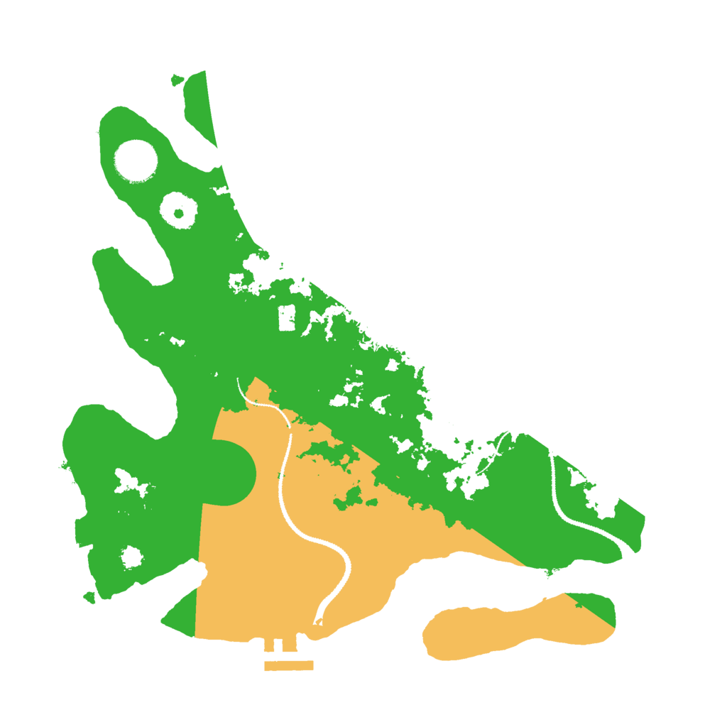 Biome Rust Map: Procedural Map, Size: 3000, Seed: 1231945645