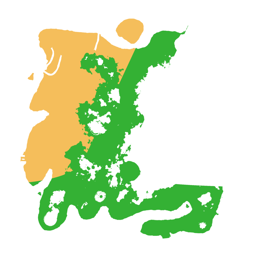 Biome Rust Map: Procedural Map, Size: 3500, Seed: 411587285