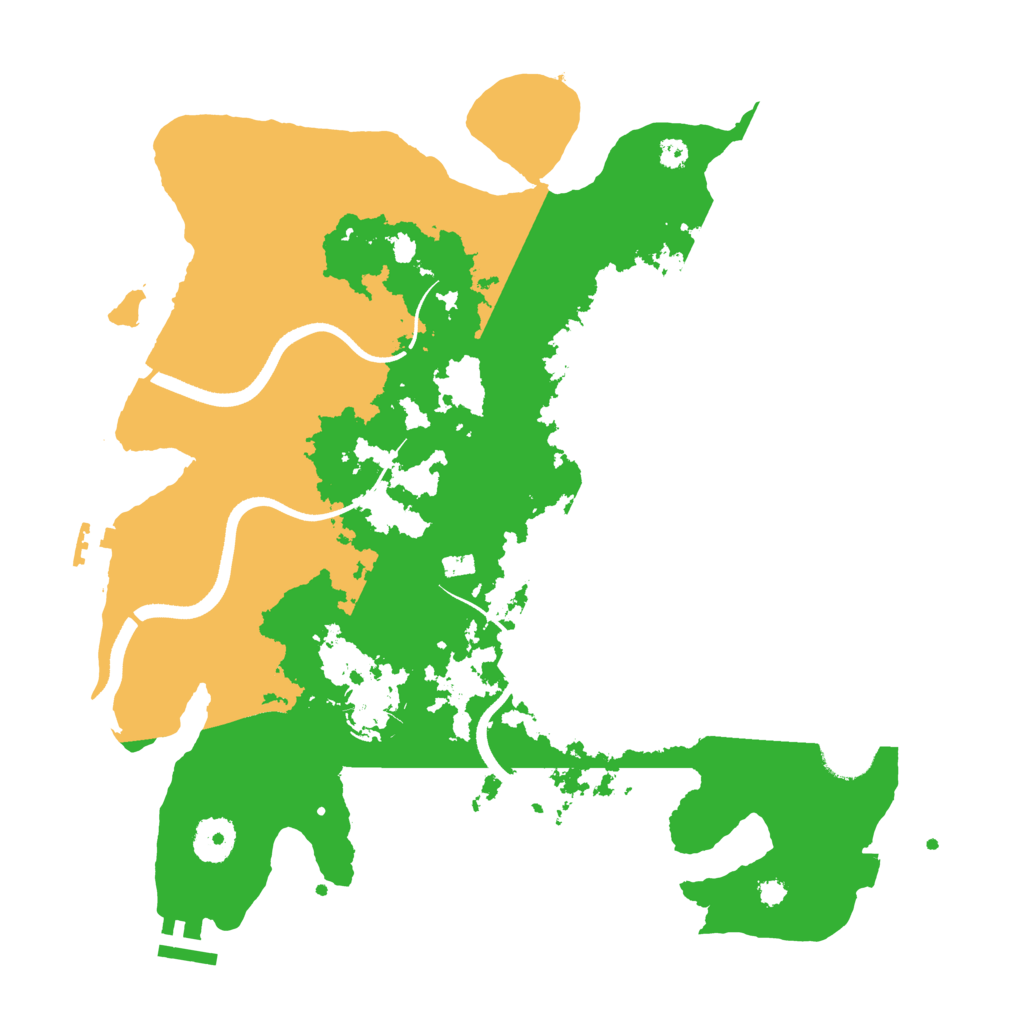Biome Rust Map: Procedural Map, Size: 3500, Seed: 411587285