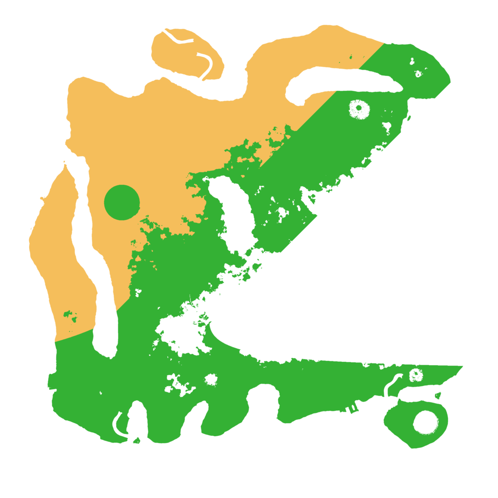 Biome Rust Map: Procedural Map, Size: 3700, Seed: 1225219147