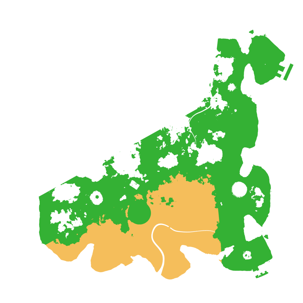 Biome Rust Map: Procedural Map, Size: 3500, Seed: 12973592