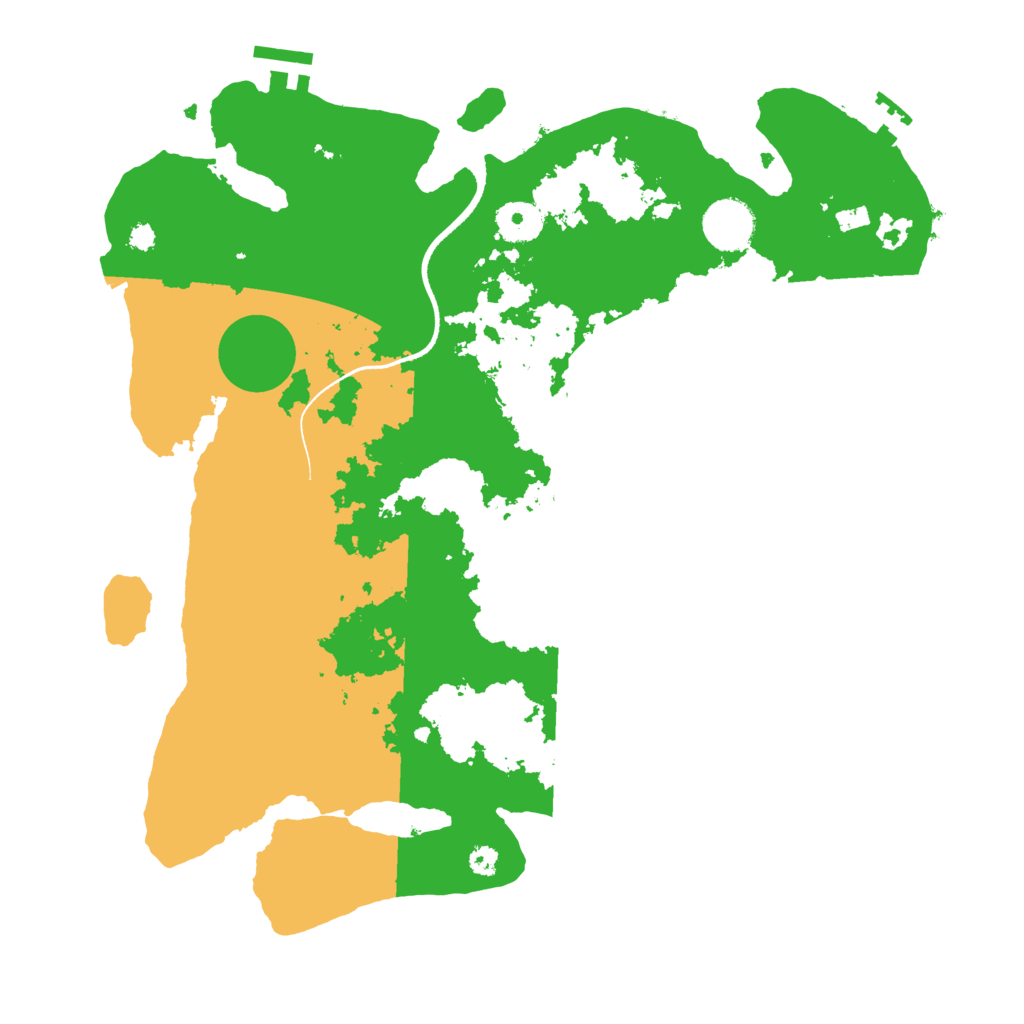 Biome Rust Map: Procedural Map, Size: 3500, Seed: 97344166
