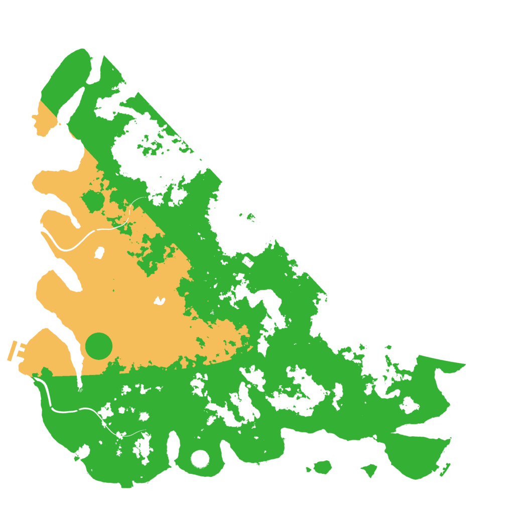 Biome Rust Map: Procedural Map, Size: 5000, Seed: 18651483