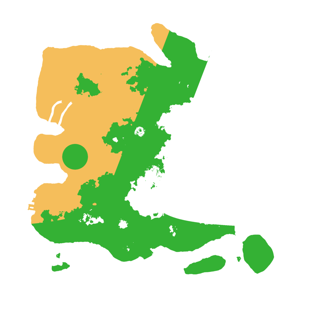Biome Rust Map: Procedural Map, Size: 3200, Seed: 57428426