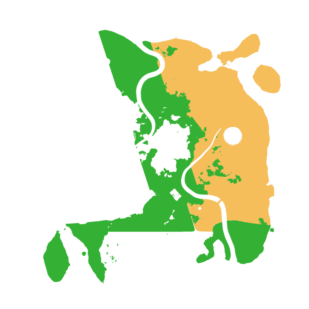 Biome Rust Map: Procedural Map, Size: 3000, Seed: 12027