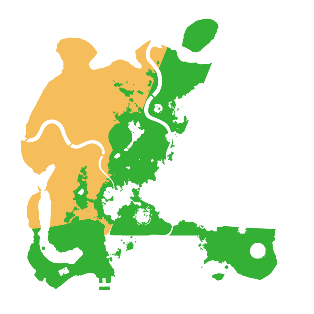 Biome Rust Map: Procedural Map, Size: 3500, Seed: 68521576