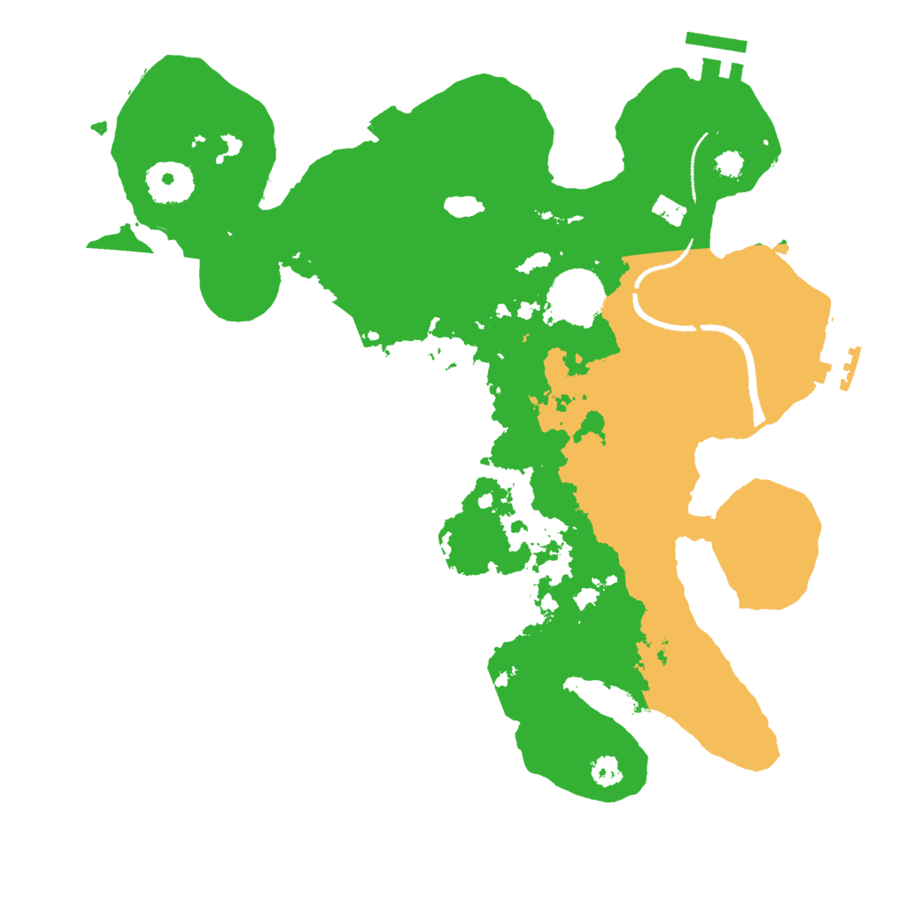 Biome Rust Map: Procedural Map, Size: 3000, Seed: 18015