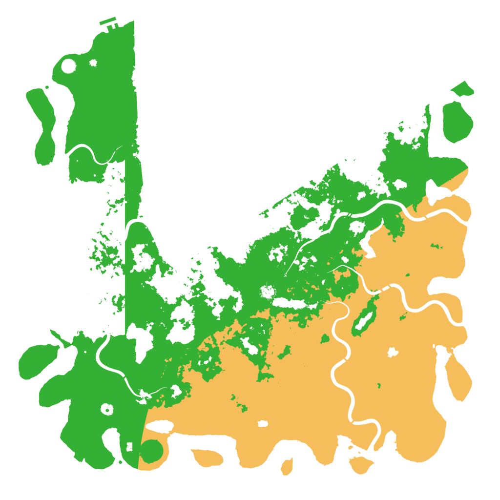 Biome Rust Map: Procedural Map, Size: 6000, Seed: 54356