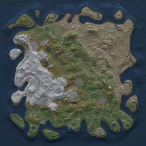 Thumbnail Rust Map: Procedural Map, Size: 4250, Seed: 827102560, 19 Monuments