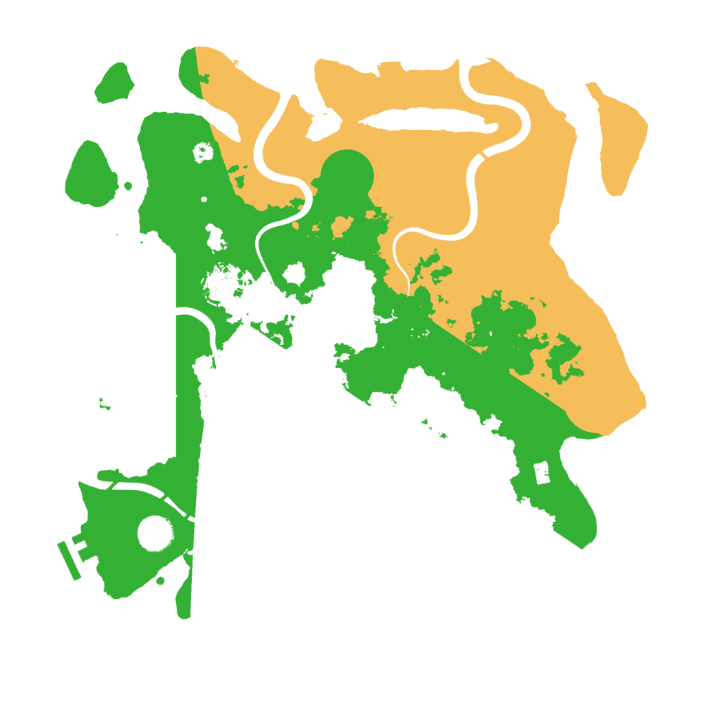 Biome Rust Map: Procedural Map, Size: 3500, Seed: 558778