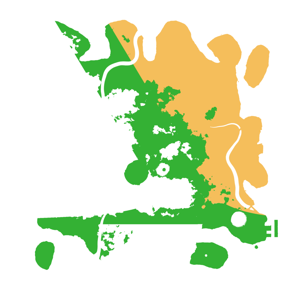 Biome Rust Map: Procedural Map, Size: 3500, Seed: 615555524