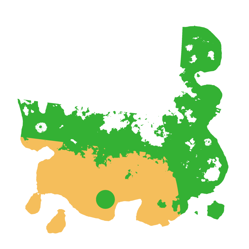 Biome Rust Map: Procedural Map, Size: 3500, Seed: 16395