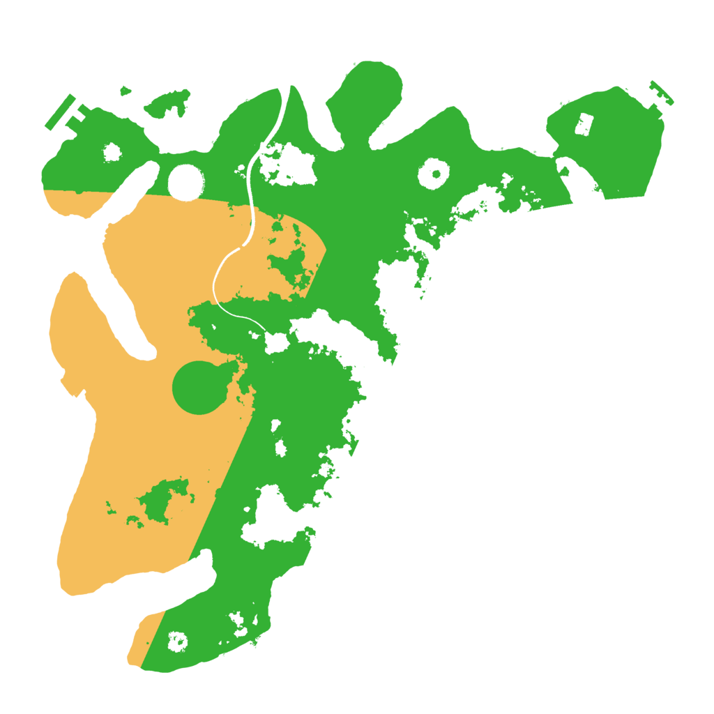 Biome Rust Map: Procedural Map, Size: 3500, Seed: 501555391