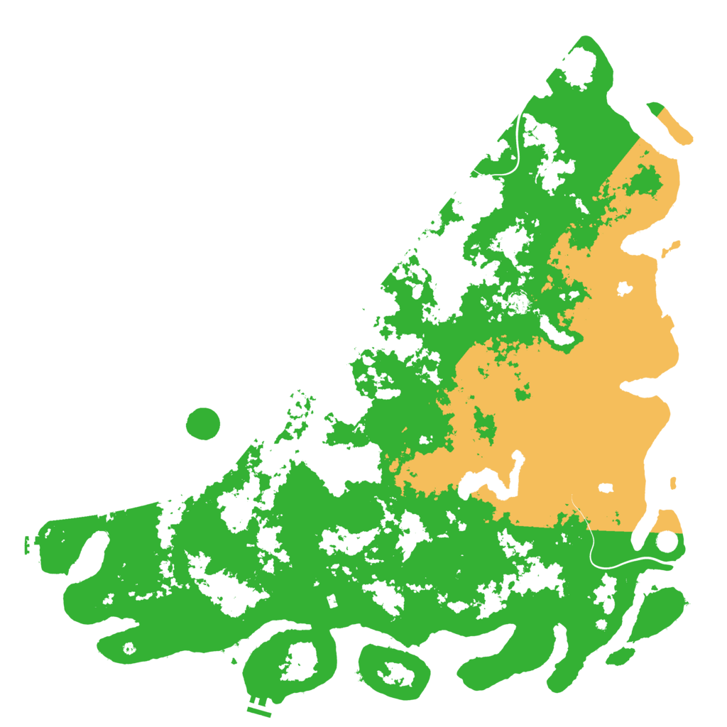 Biome Rust Map: Procedural Map, Size: 6000, Seed: 217516694