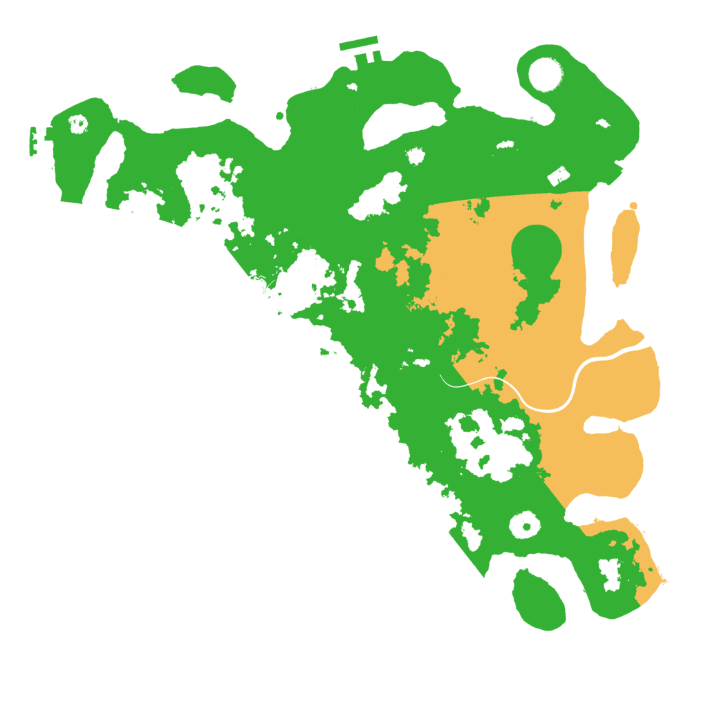 Biome Rust Map: Procedural Map, Size: 3700, Seed: 92803001