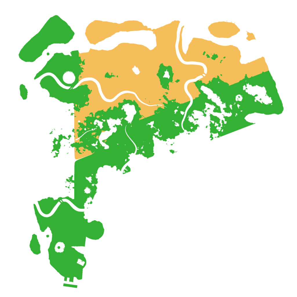 Biome Rust Map: Procedural Map, Size: 4300, Seed: 3111