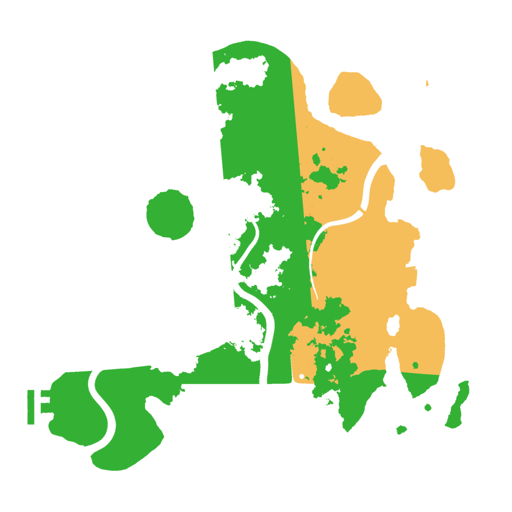 Biome Rust Map: Procedural Map, Size: 3000, Seed: 6897041