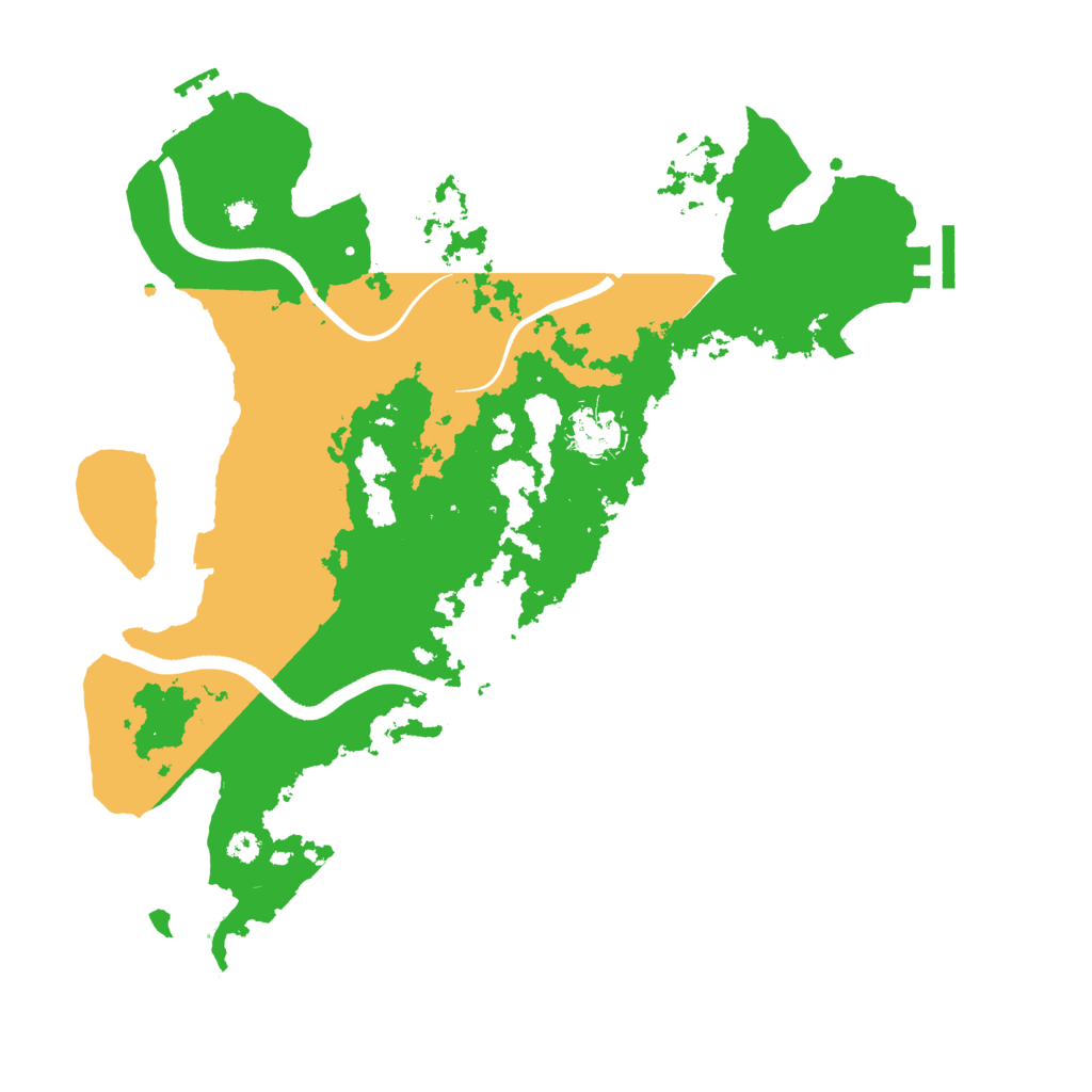 Biome Rust Map: Procedural Map, Size: 3500, Seed: 238915353