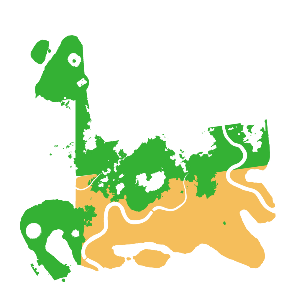 Biome Rust Map: Procedural Map, Size: 3500, Seed: 57428427