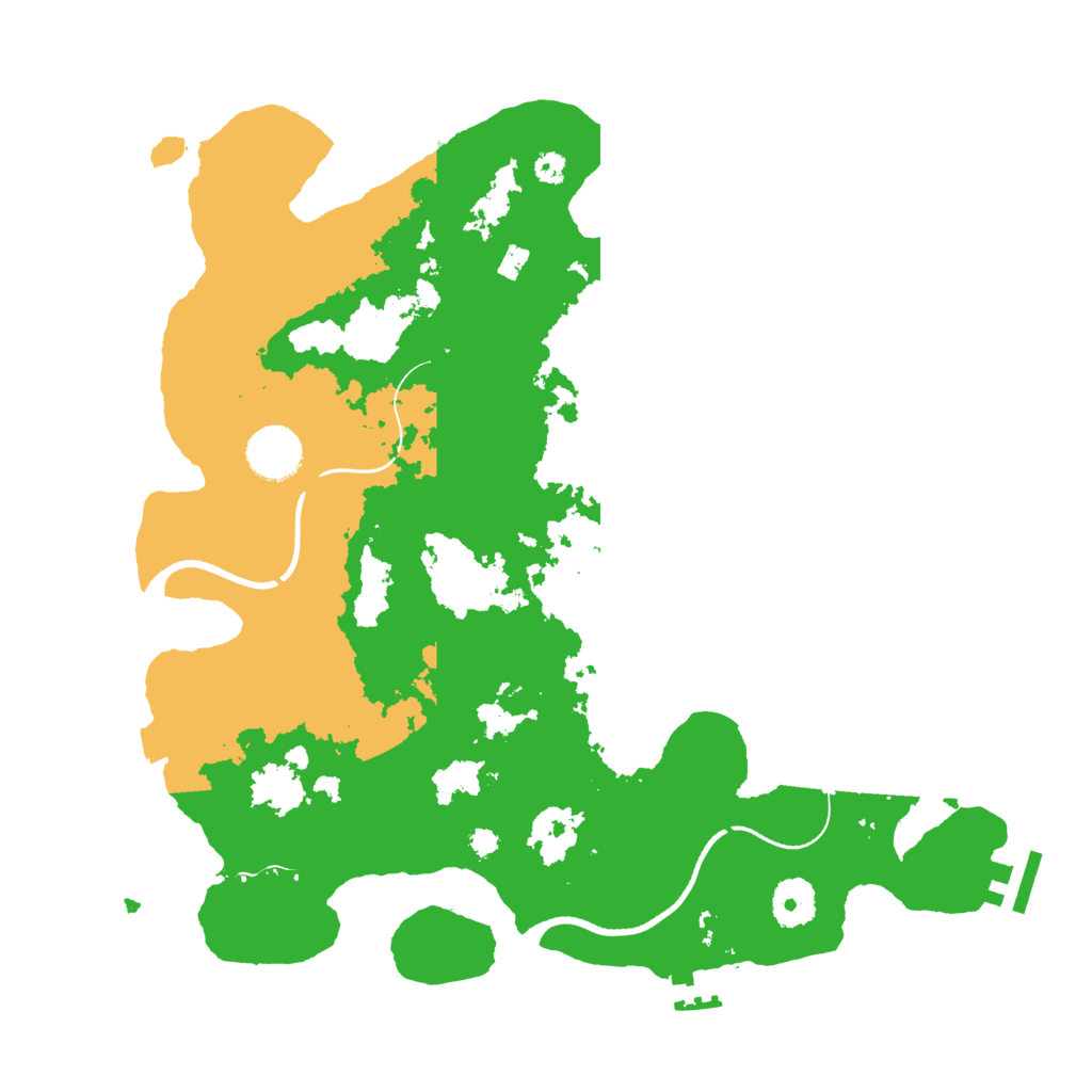 Biome Rust Map: Procedural Map, Size: 3500, Seed: 558877