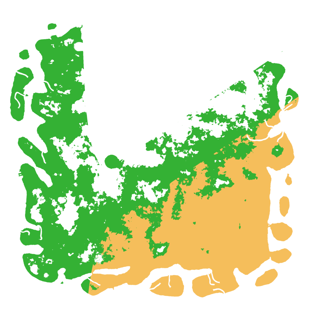 Biome Rust Map: Procedural Map, Size: 6000, Seed: 86753109