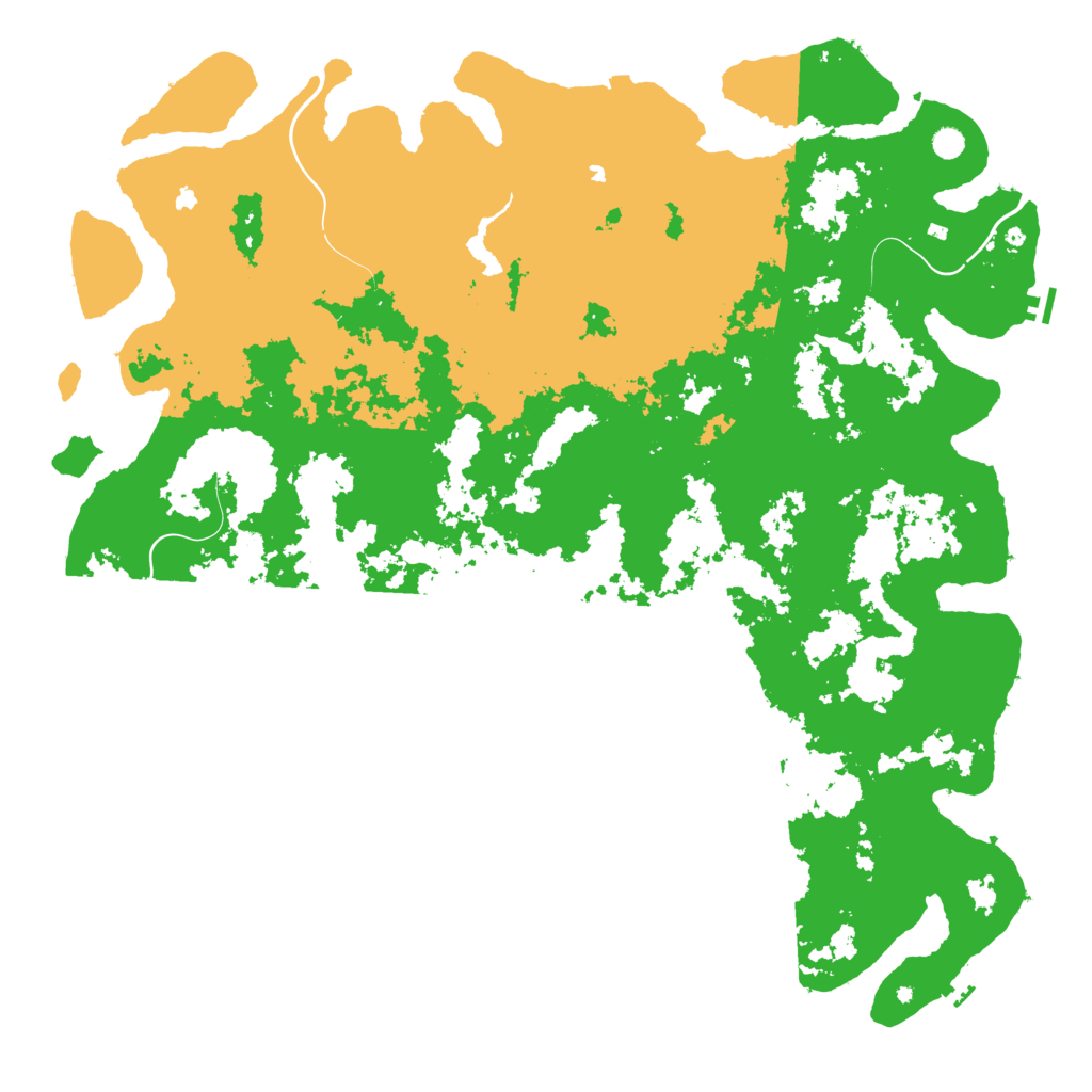 Biome Rust Map: Procedural Map, Size: 6000, Seed: 1461102084