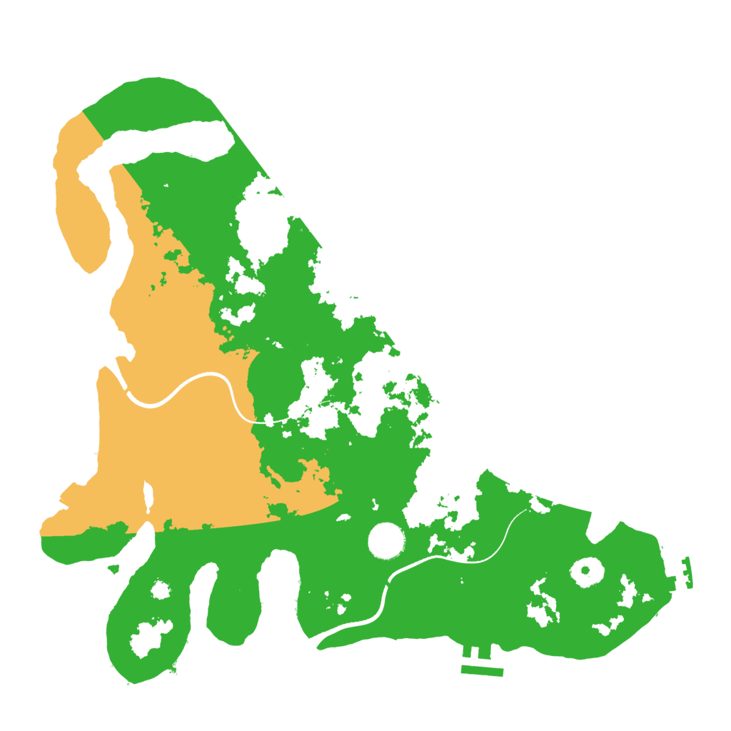 Biome Rust Map: Procedural Map, Size: 3500, Seed: 254789