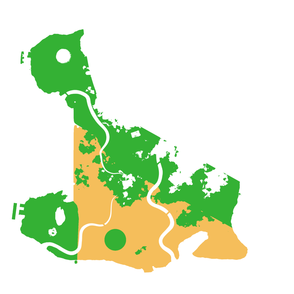 Biome Rust Map: Procedural Map, Size: 3600, Seed: 11128717