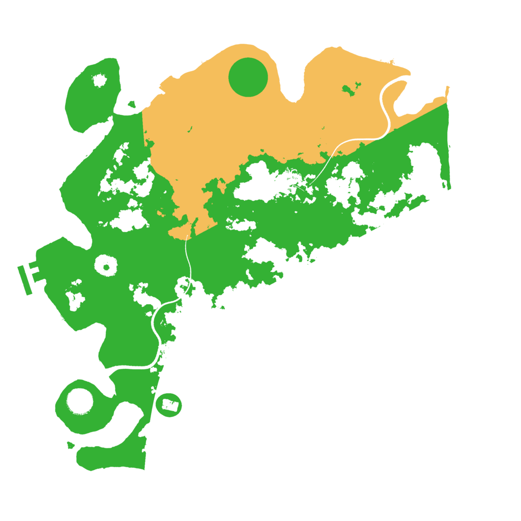Biome Rust Map: Procedural Map, Size: 3500, Seed: 6985
