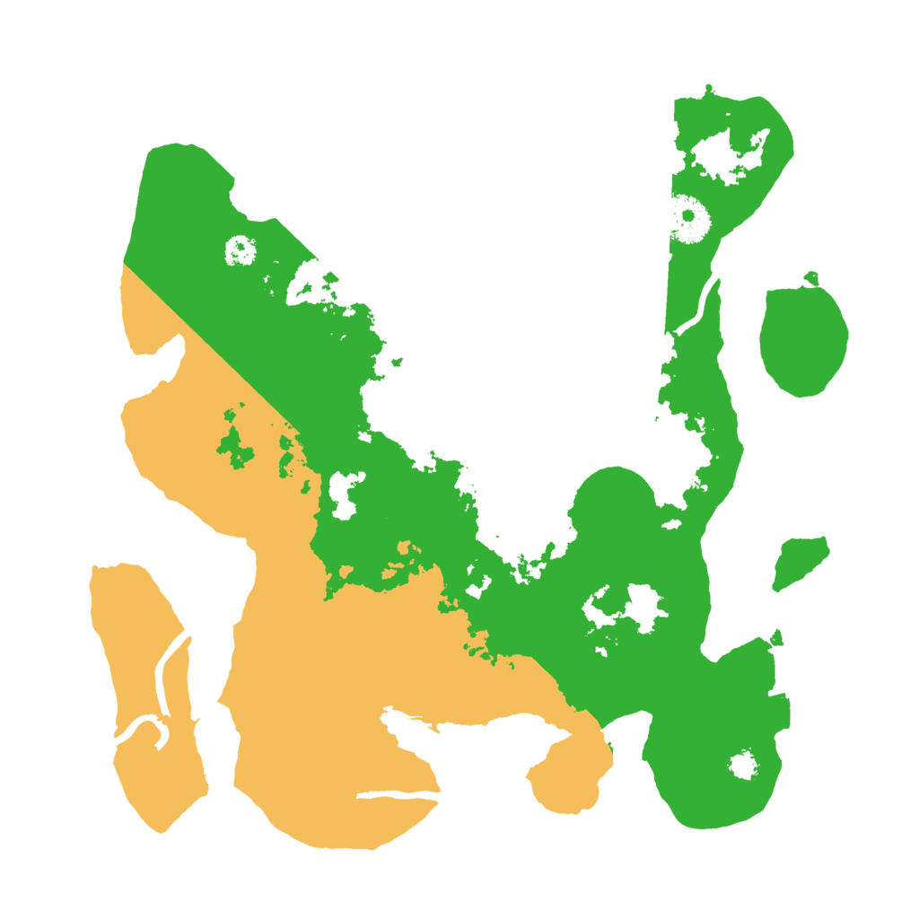 Biome Rust Map: Procedural Map, Size: 3000, Seed: 33641