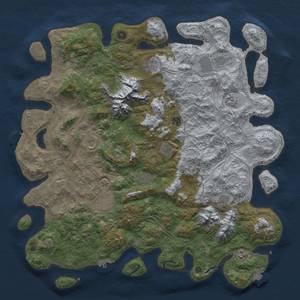 Thumbnail Rust Map: Procedural Map, Size: 5000, Seed: 14163925, 19 Monuments