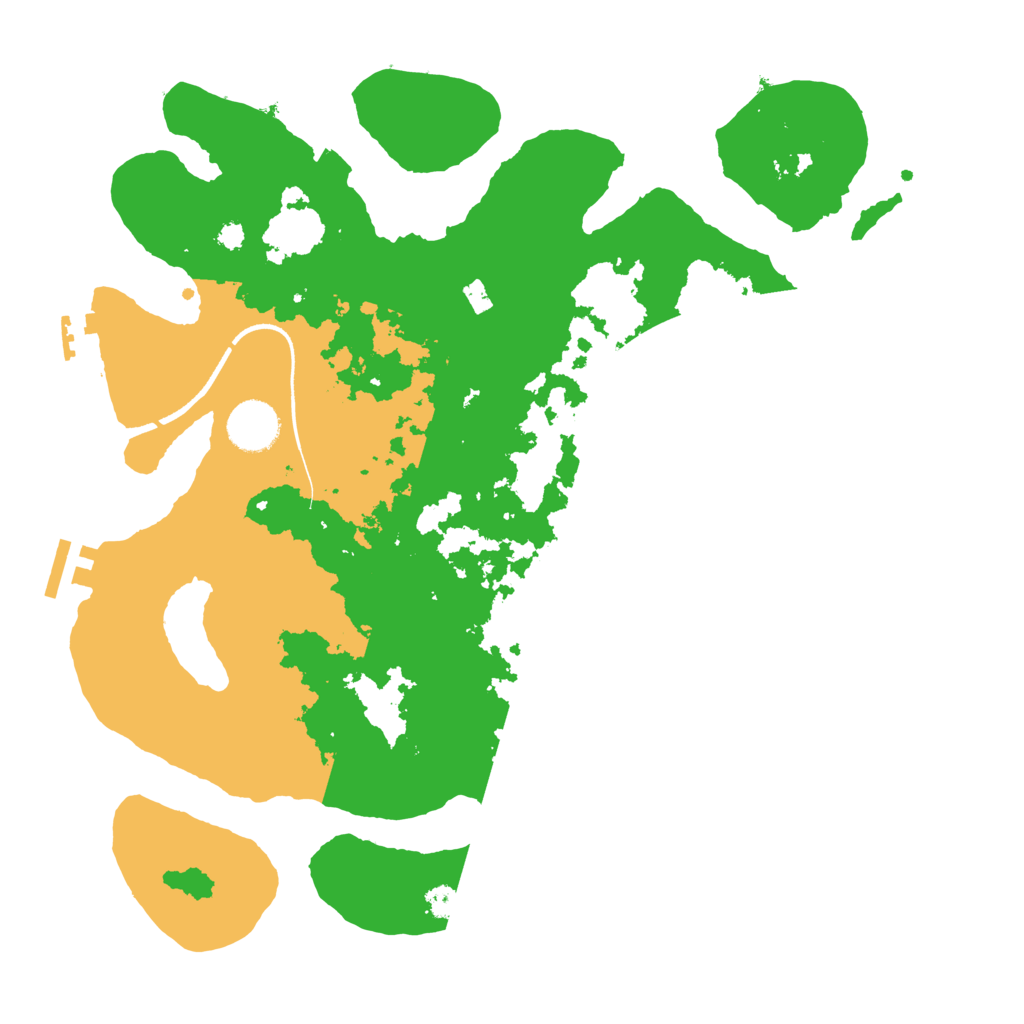 Biome Rust Map: Procedural Map, Size: 3500, Seed: 412391