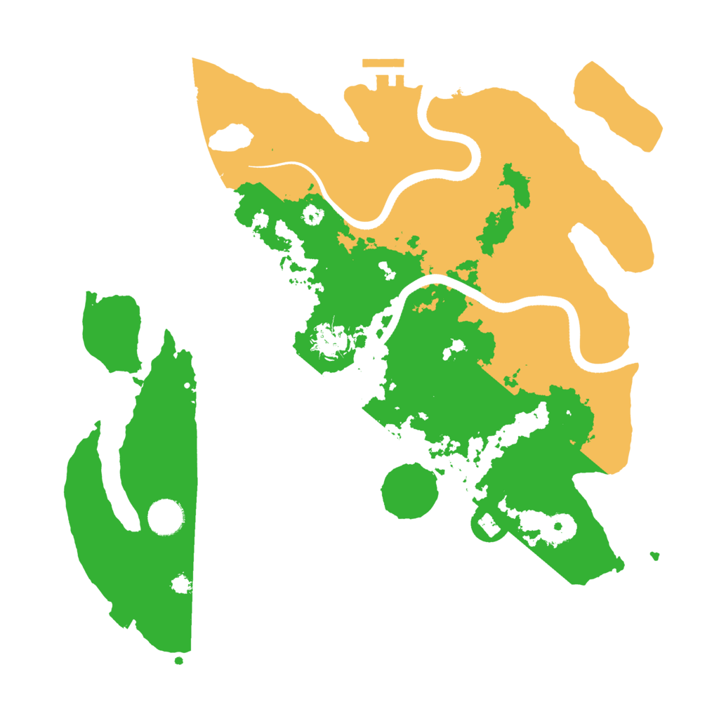Biome Rust Map: Procedural Map, Size: 3500, Seed: 819186564