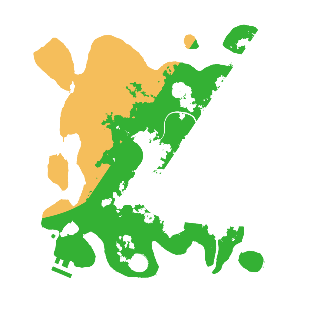 Biome Rust Map: Procedural Map, Size: 3000, Seed: 390232276