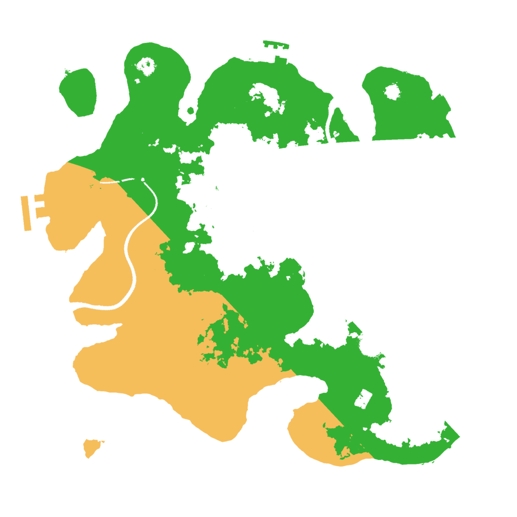 Biome Rust Map: Procedural Map, Size: 3000, Seed: 53987382