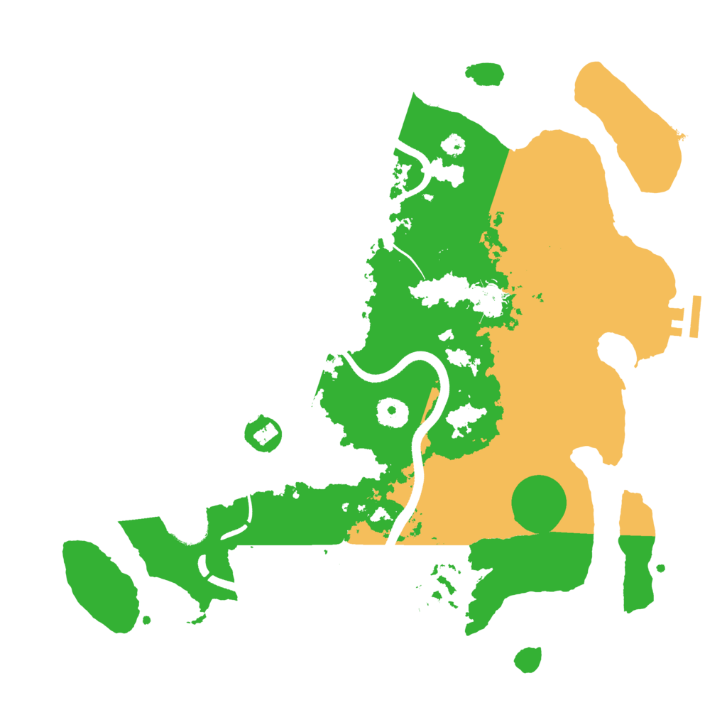 Biome Rust Map: Procedural Map, Size: 3500, Seed: 934673674