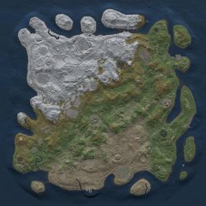 Thumbnail Rust Map: Procedural Map, Size: 4500, Seed: 1912375403, 19 Monuments