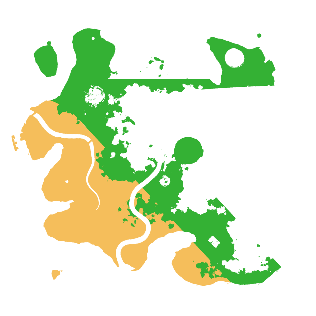 Biome Rust Map: Procedural Map, Size: 3070, Seed: 53987382
