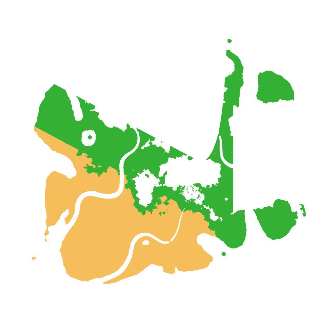 Biome Rust Map: Procedural Map, Size: 3000, Seed: 108707641