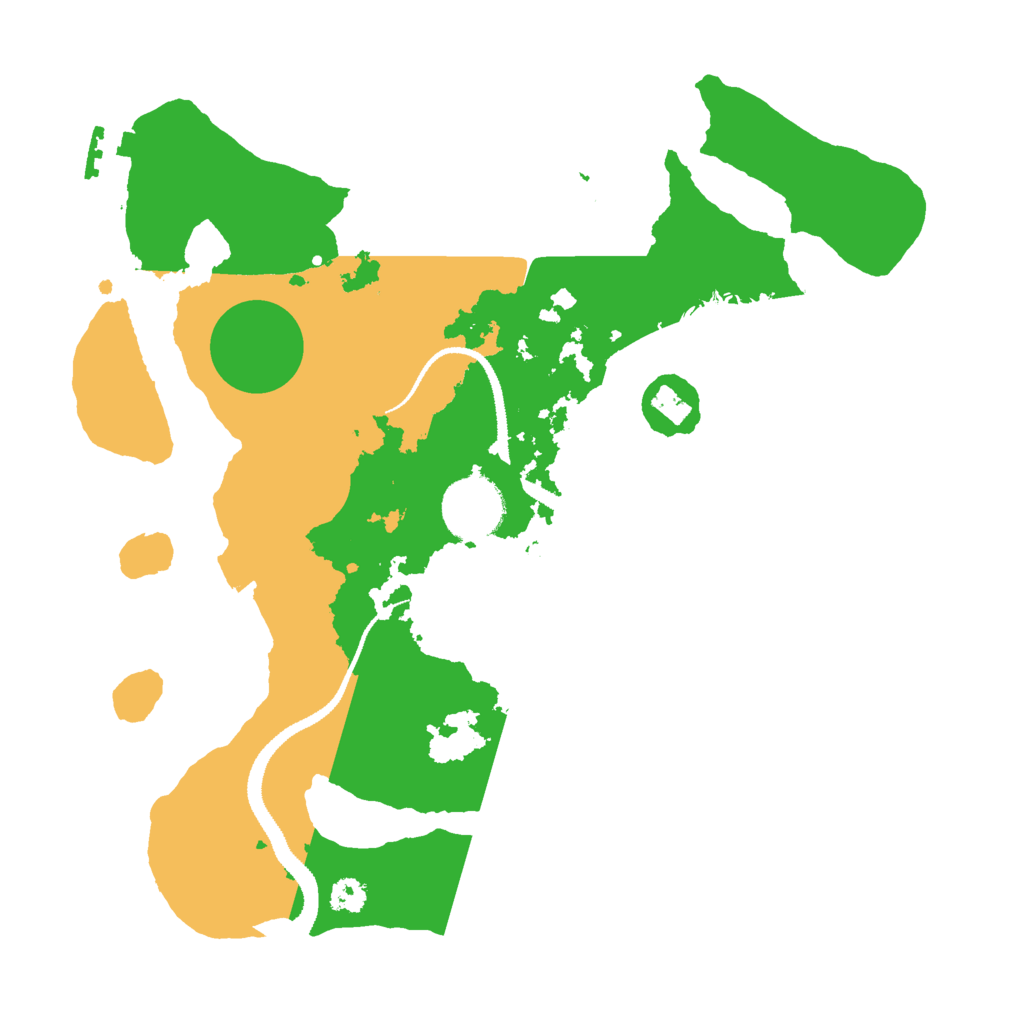 Biome Rust Map: Procedural Map, Size: 2900, Seed: 3500