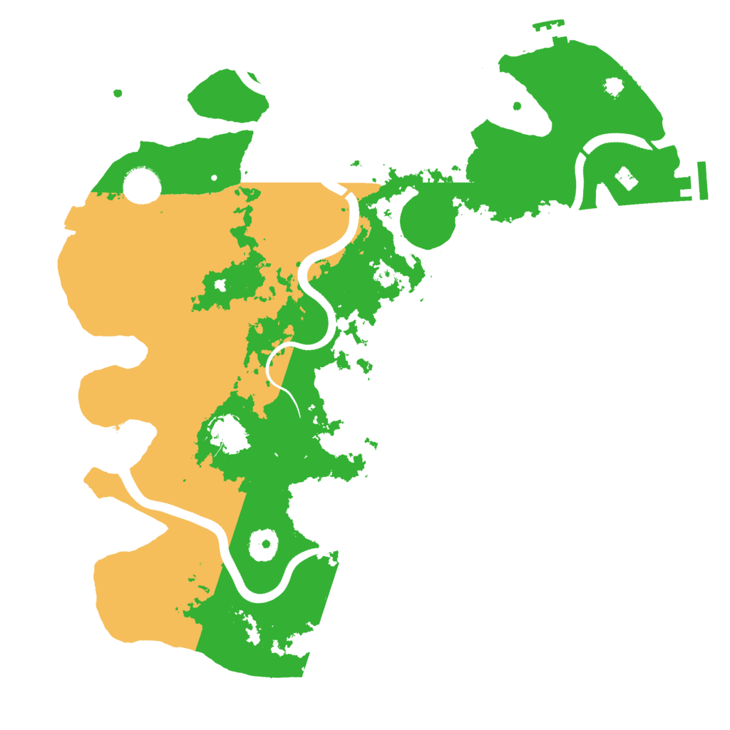 Biome Rust Map: Procedural Map, Size: 3500, Seed: 597183200