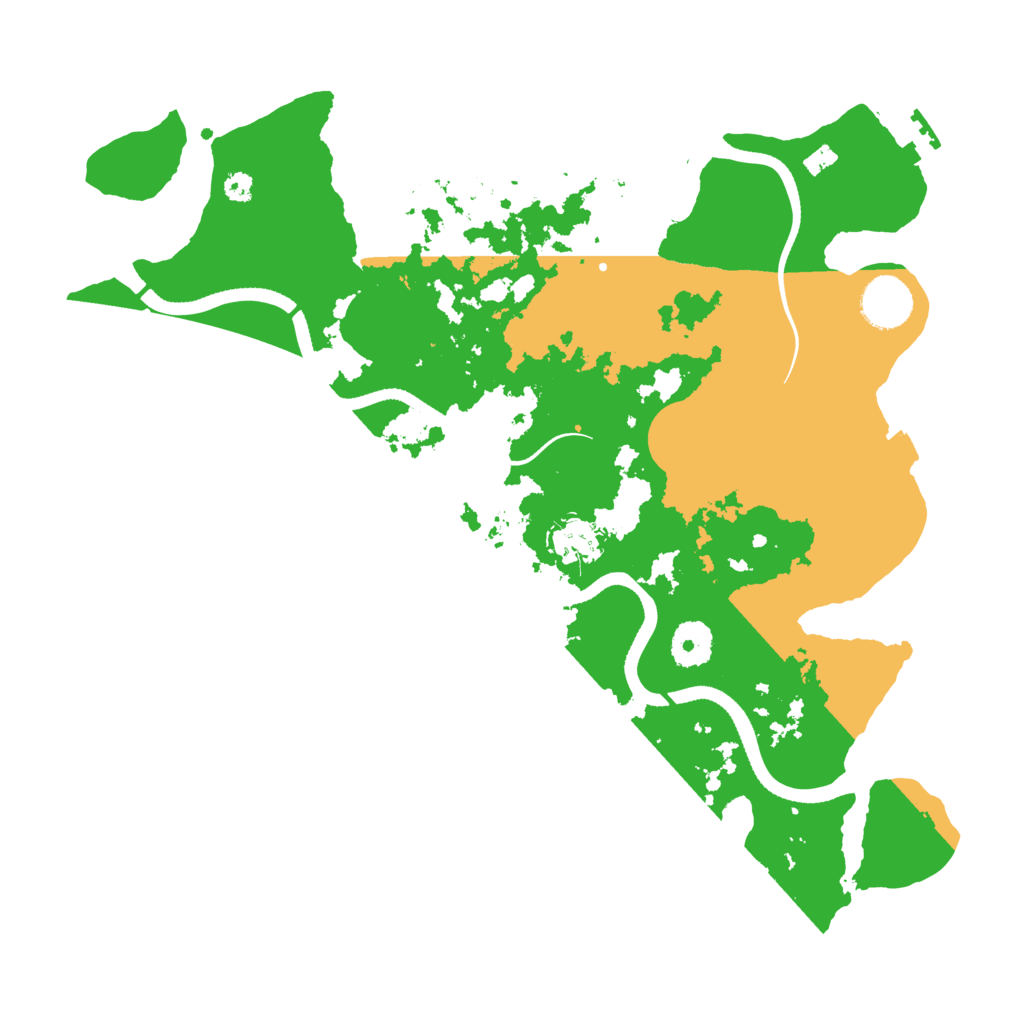 Biome Rust Map: Procedural Map, Size: 3500, Seed: 12085446