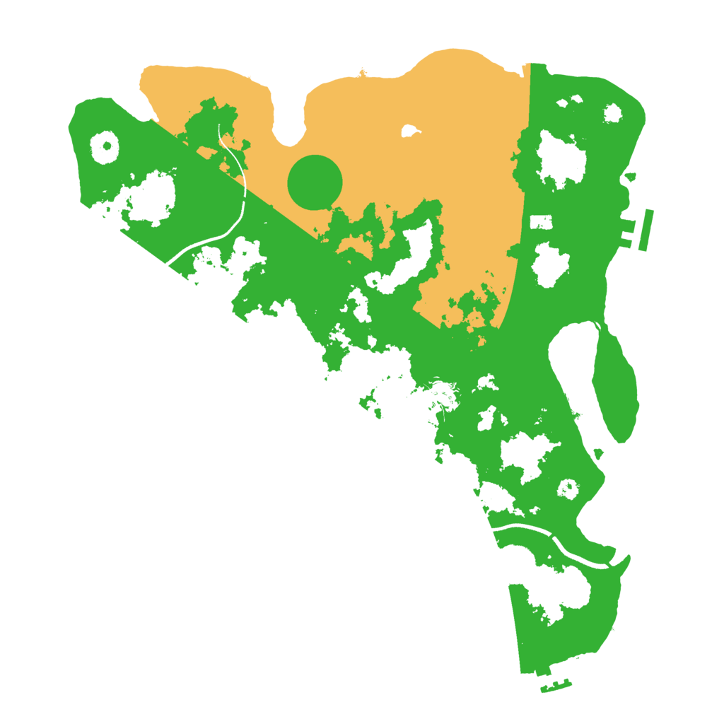 Biome Rust Map: Procedural Map, Size: 3500, Seed: 1238824