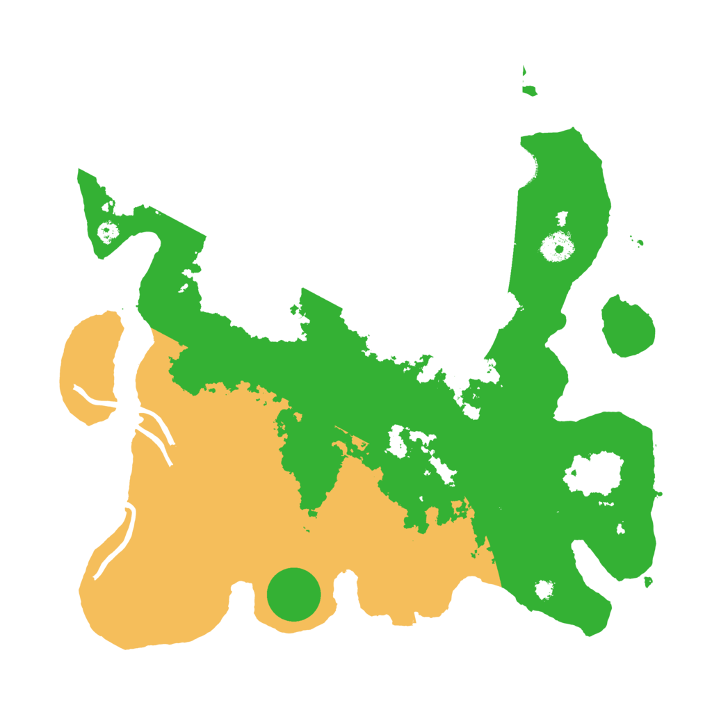 Biome Rust Map: Procedural Map, Size: 3500, Seed: 305800445