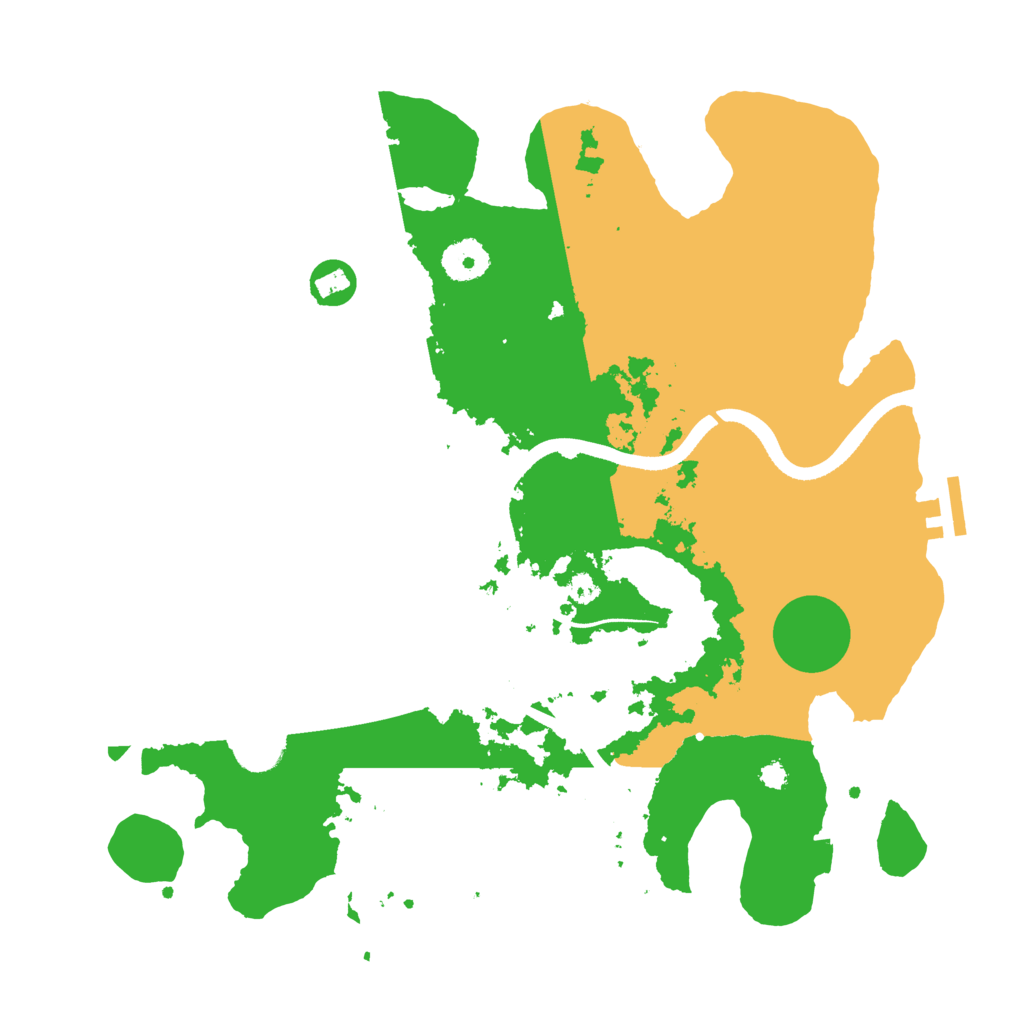 Biome Rust Map: Procedural Map, Size: 3500, Seed: 1948838254