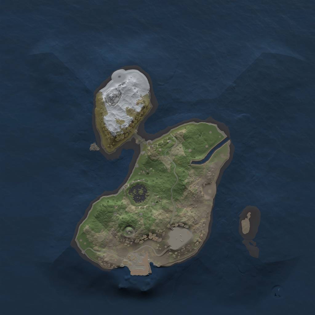 Rust Map: Procedural Map, Size: 1750, Seed: 85374, 3 Monuments