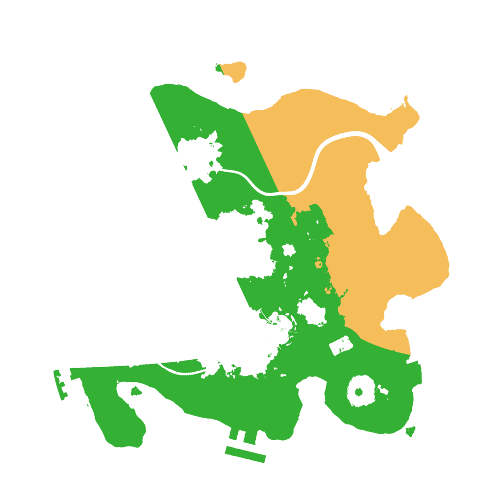 Biome Rust Map: Procedural Map, Size: 2500, Seed: 422