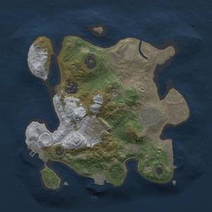 Thumbnail Rust Map: Procedural Map, Size: 2500, Seed: 422, 9 Monuments