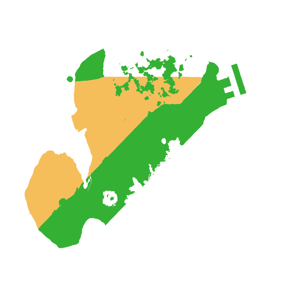 Biome Rust Map: Procedural Map, Size: 2000, Seed: 1244147679